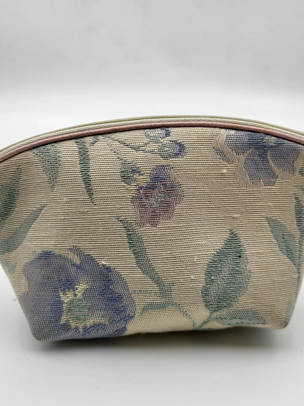 Christian Dior Vintage Floral Tapestry Cosmetic Pouch. Authentic..